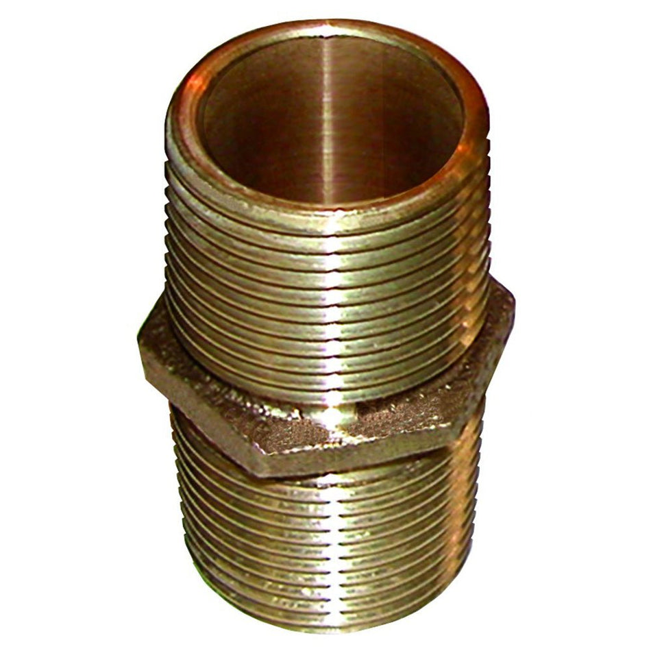 GROCO Bronze Pipe Nipple - 4" NPT - Get Tight Gear