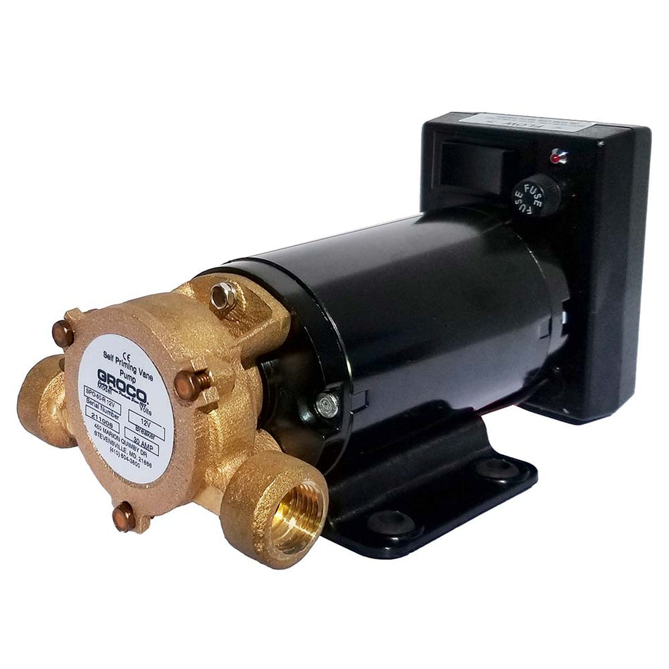 GROCO Commercial Duty Reversing Vane Pump - 24V - Get Tight Gear