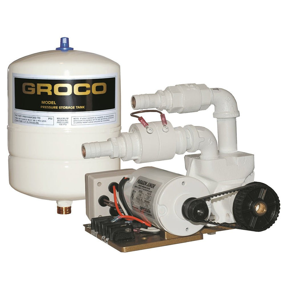 GROCO Paragon Junior 24v Water Pressure System - 1 Gal Tank - 7 GPM - Get Tight Gear