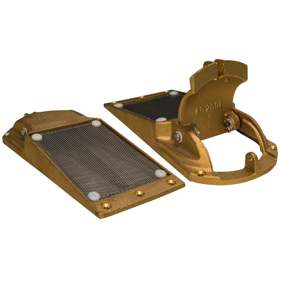 GROCO Perforated Hull Strainer w/Access Door 3" Max Thru - Hull - Get Tight Gear