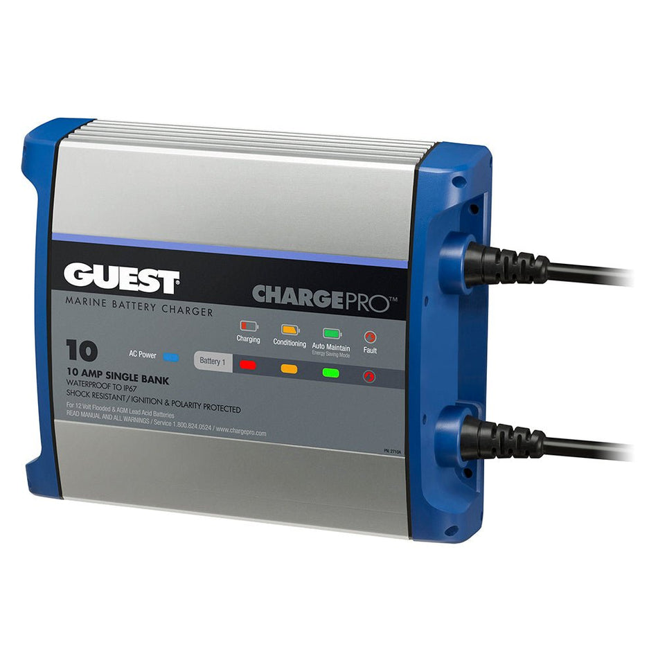 Guest On - Board Battery Charger 10A / 12V - 1 Bank - 120V Input - Get Tight Gear