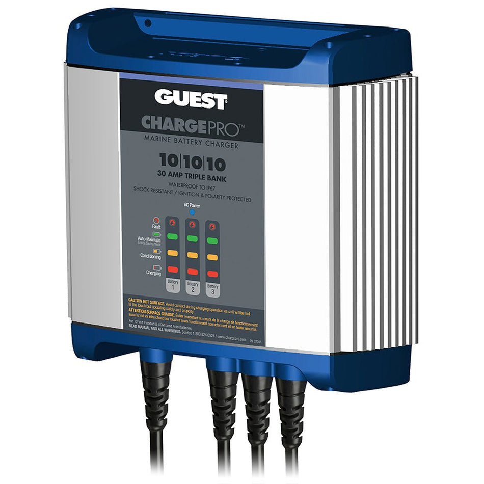 Guest On - Board Battery Charger 30A / 12V - 3 Bank - 120V Input - Get Tight Gear