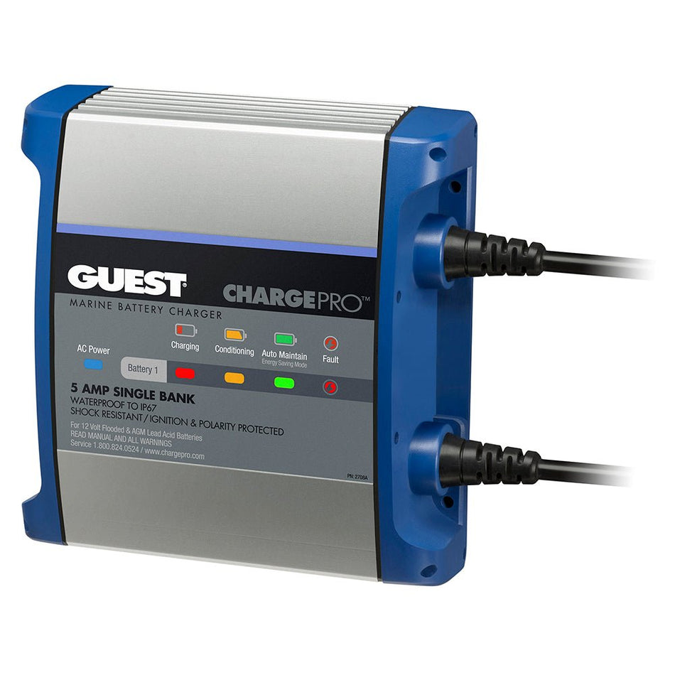 Guest On - Board Battery Charger 5A / 12V - 1 Bank - 120V Input - Get Tight Gear
