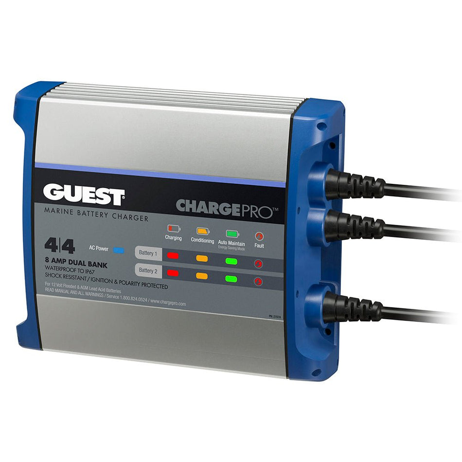 Guest On - Board Battery Charger 8A / 12V - 2 Bank - 120V Input - Get Tight Gear