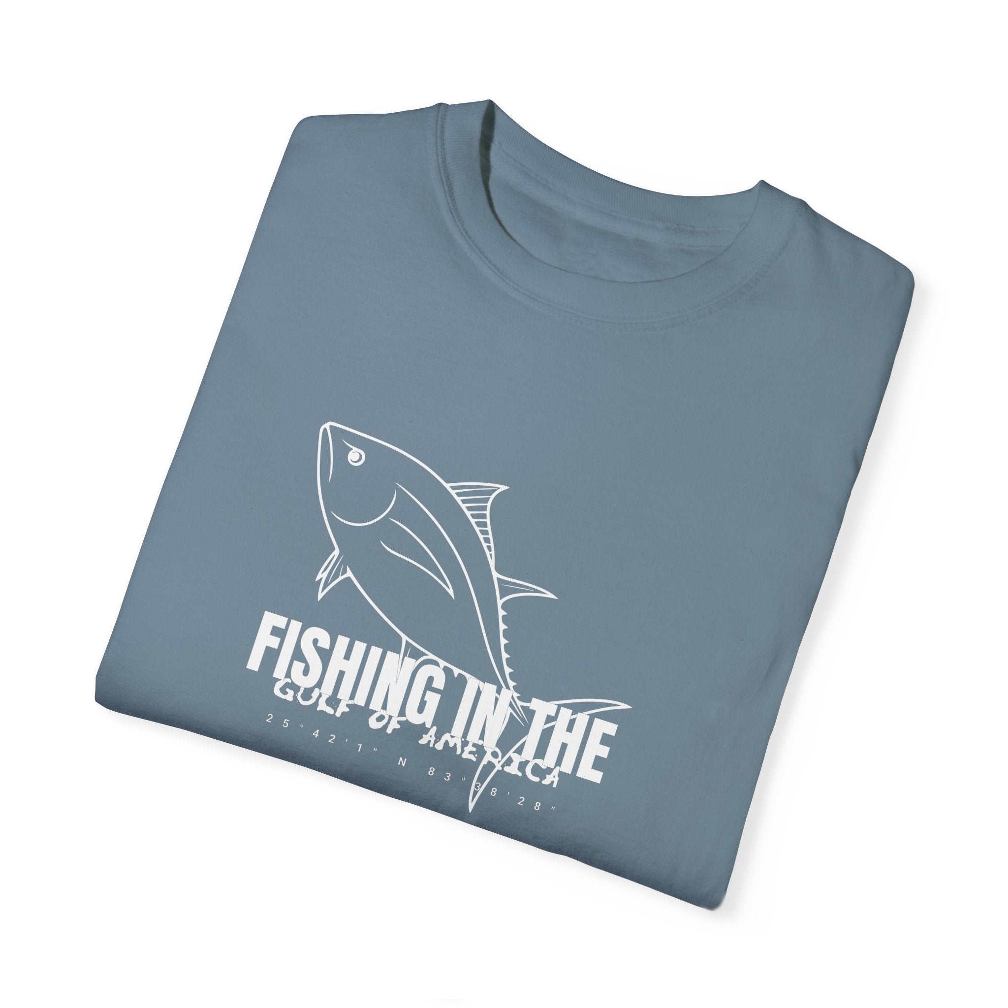 Gulf Of America Fishing Adventure Unisex Garment - Dyed T-shirt - Get Tight Gear