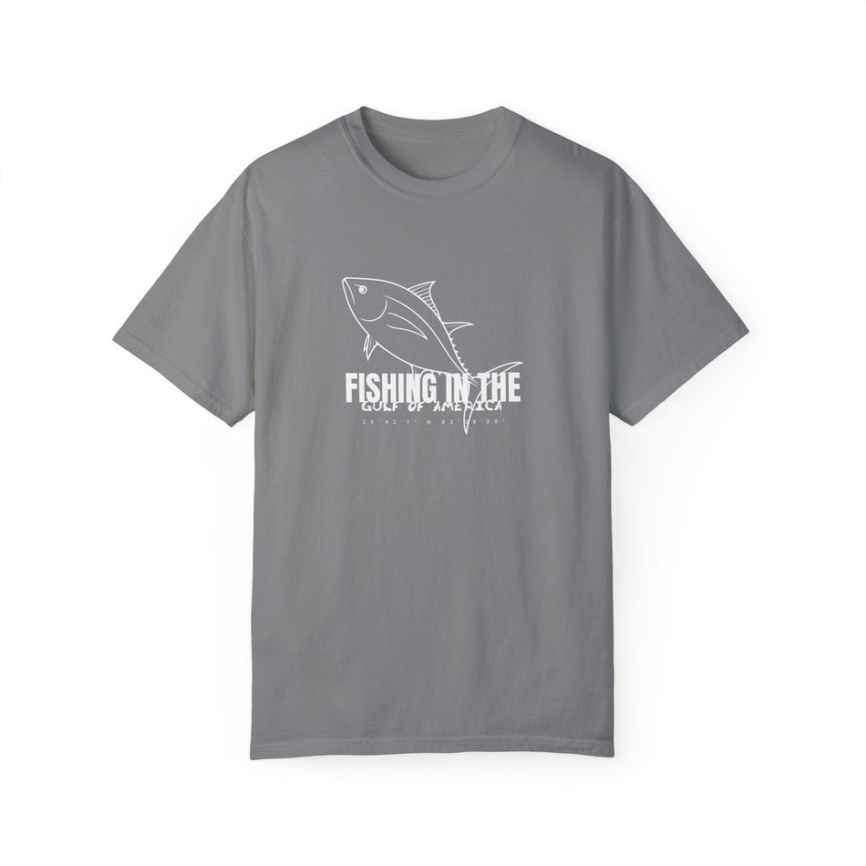 Gulf Of America Fishing Adventure Unisex Garment - Dyed T-shirt - Get Tight Gear