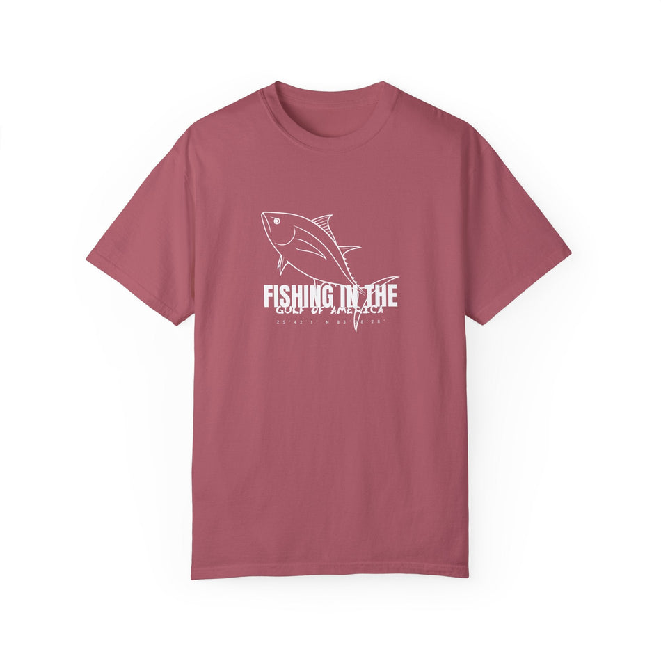 Gulf Of America Fishing Adventure Unisex Garment - Dyed T-shirt - Get Tight Gear