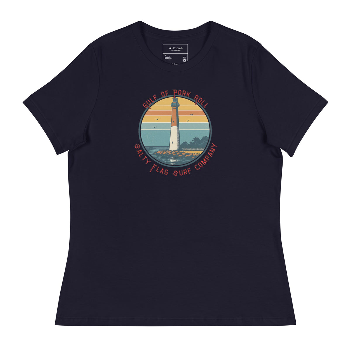 Gulf of Pork Roll Women's Relaxed T-Shirt - Get Tight Gear