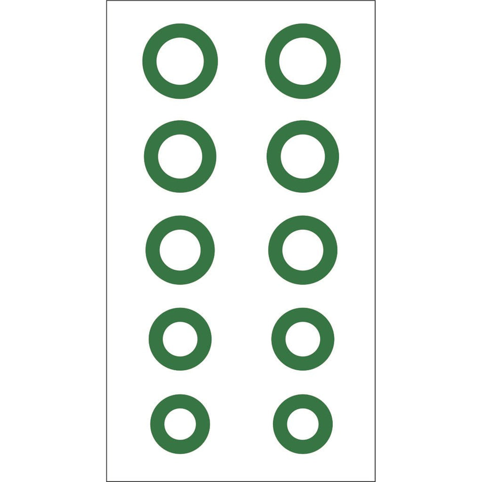 Gunstar Chubby Circle Reticle Set Green - Get Tight Gear