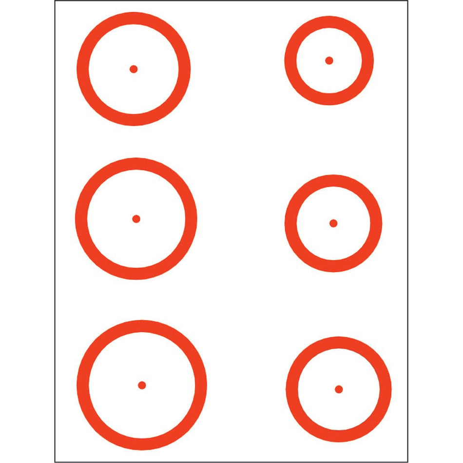 Gunstar Magnum Target Reticle Set Orange - Get Tight Gear