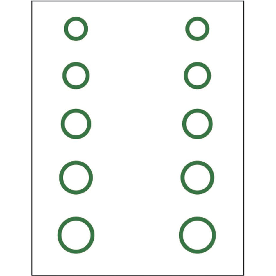 Gunstar Mini Circles Target Reticle Set Green - Get Tight Gear