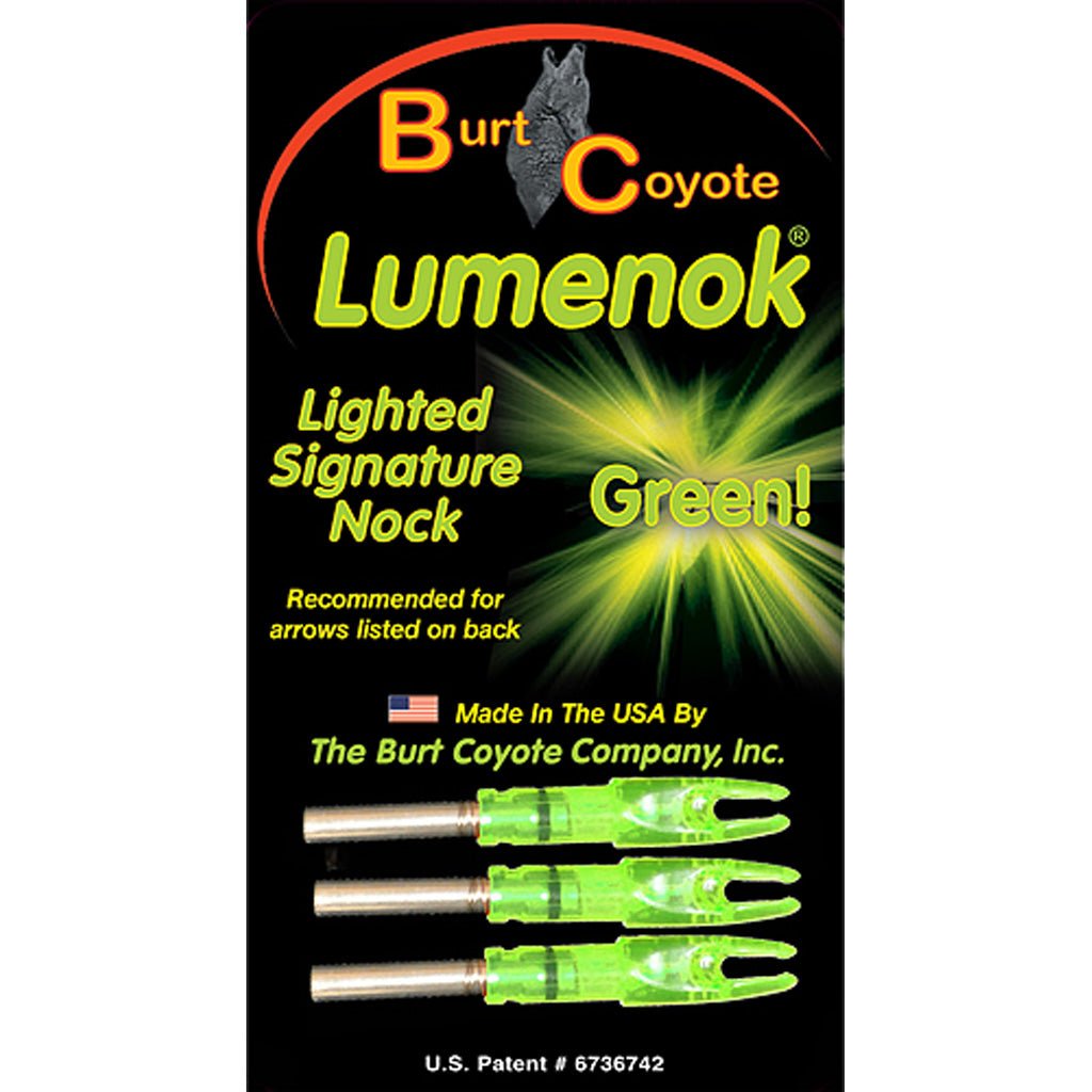 GWS Lighted Nocks Green S 3 pk. - Get Tight Gear