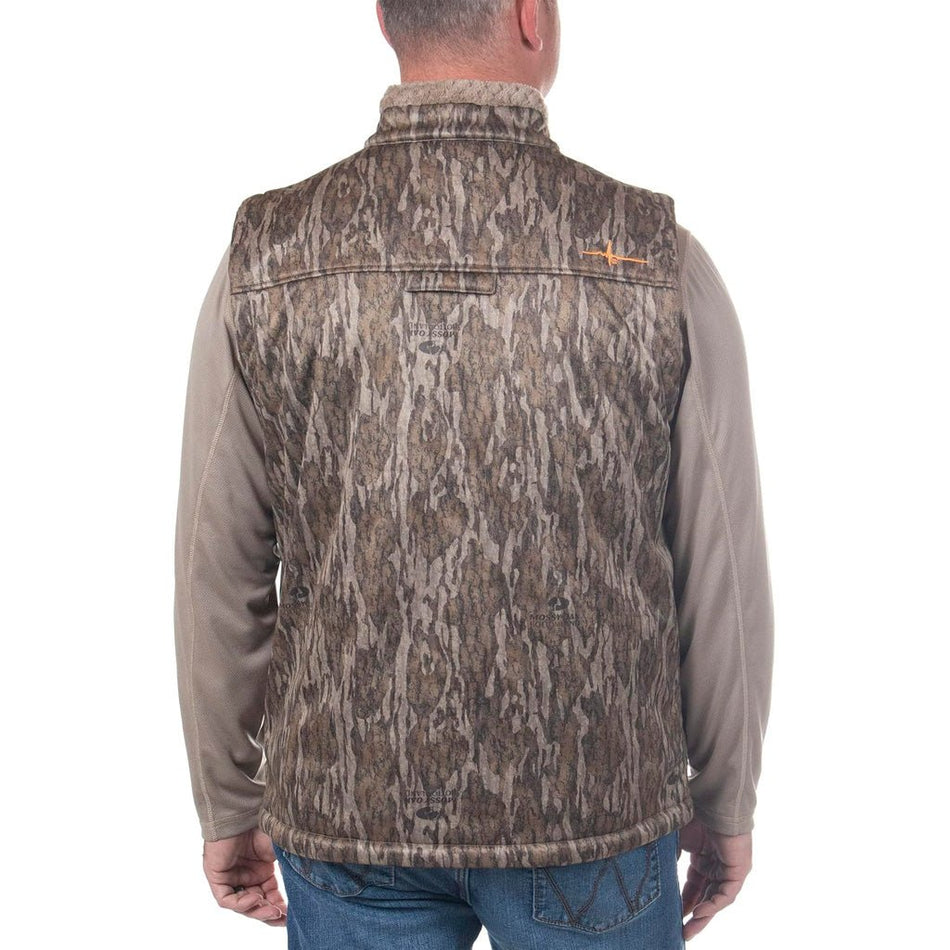 Habit Men's Early Dawn Sherpa Shell Vest L - Mossy Oak New Bottomland - Get Tight Gear