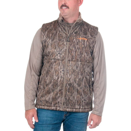 Habit Men's Early Dawn Sherpa Shell Vest L - Mossy Oak New Bottomland - Get Tight Gear