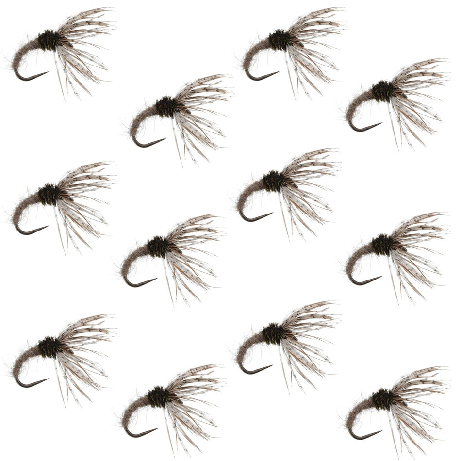 Hares Ear Sakasa Kebari - 12 Tenkara Flies - Size 12 - Get Tight Gear