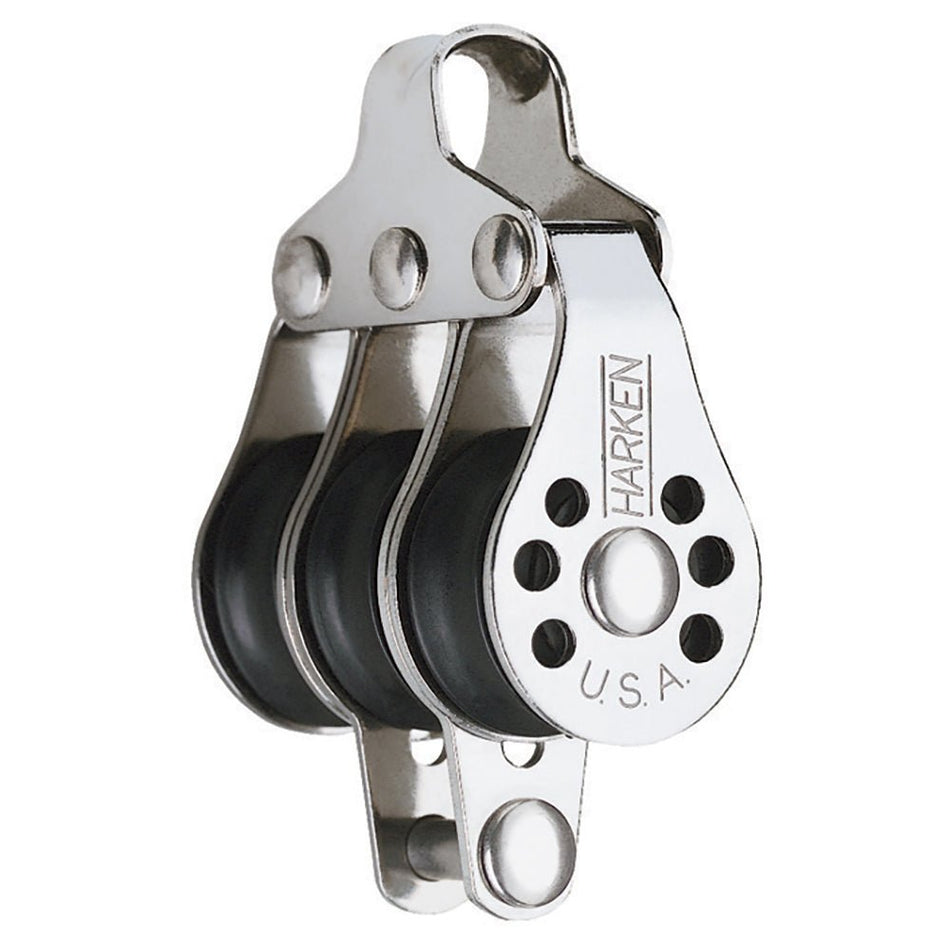 Harken 22mm Triple Micro Block w/Becket - Get Tight Gear