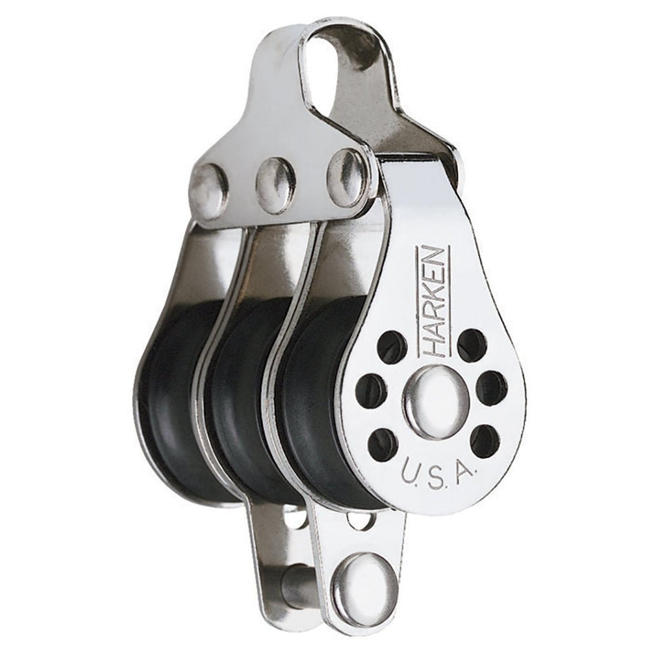Harken 22mm Triple Micro Block w/Becket - Fishing - Get Tight Gear