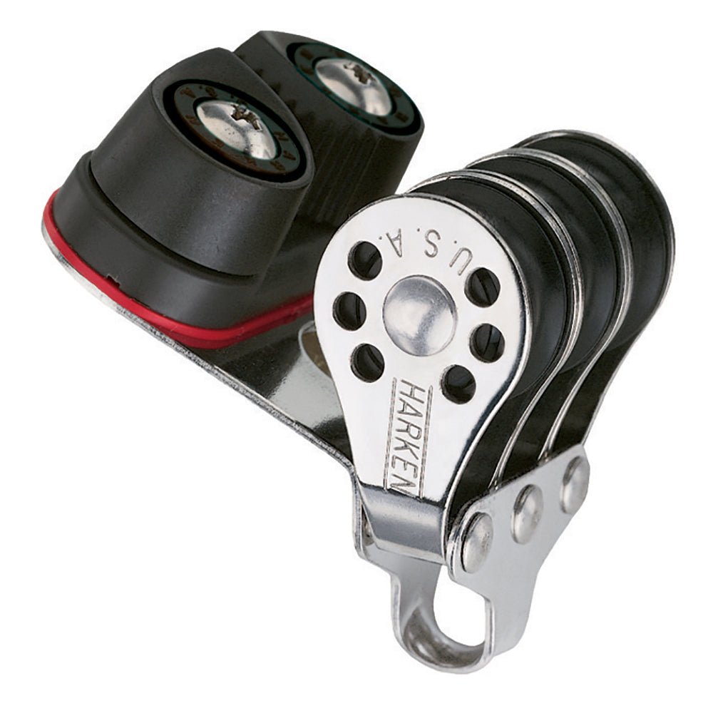 Harken 22mm Triple Micro Block w/Cam Cleat - Get Tight Gear