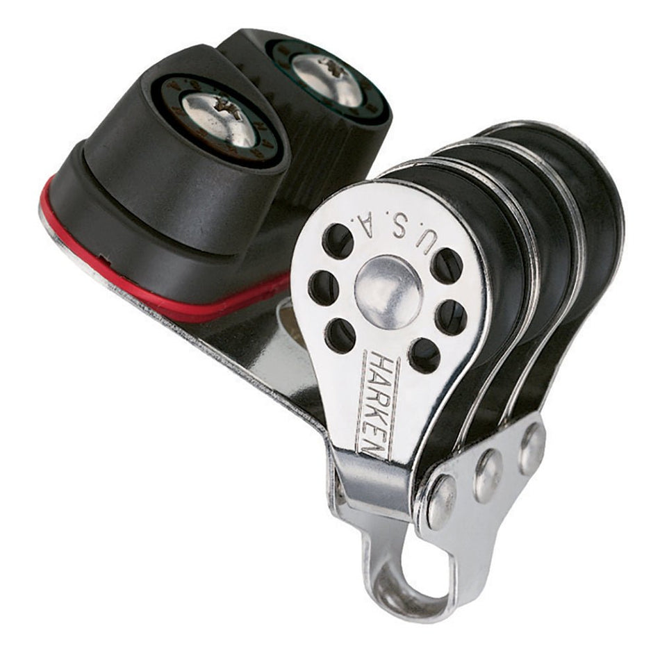 Harken 22mm Triple Micro Block w/Cam Cleat - Get Tight Gear