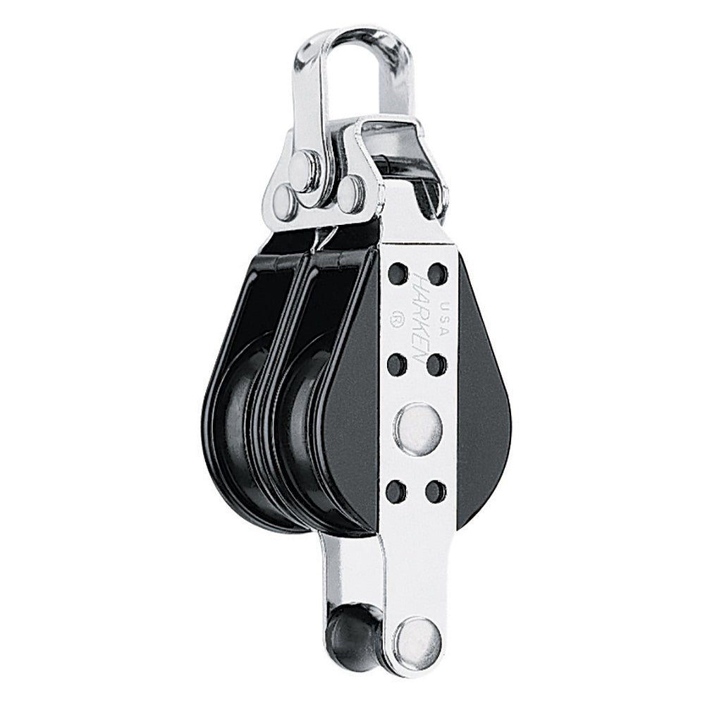 Harken 38mm Double Big Bullet Block w/Becket - Get Tight Gear