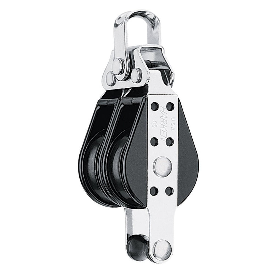 Harken 38mm Double Big Bullet Block w/Becket - Get Tight Gear
