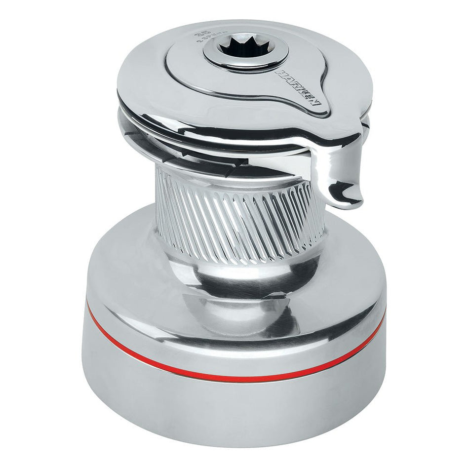 Harken 40 Self - Tailing Radial All - Chrome Winch - 2 Speed - Get Tight Gear