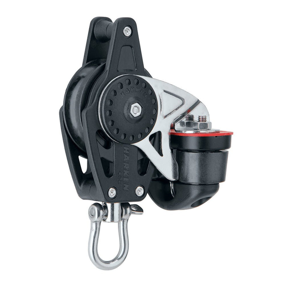 Harken 40mm Carbo Air Block w/Cam Cleat & Becket - Get Tight Gear
