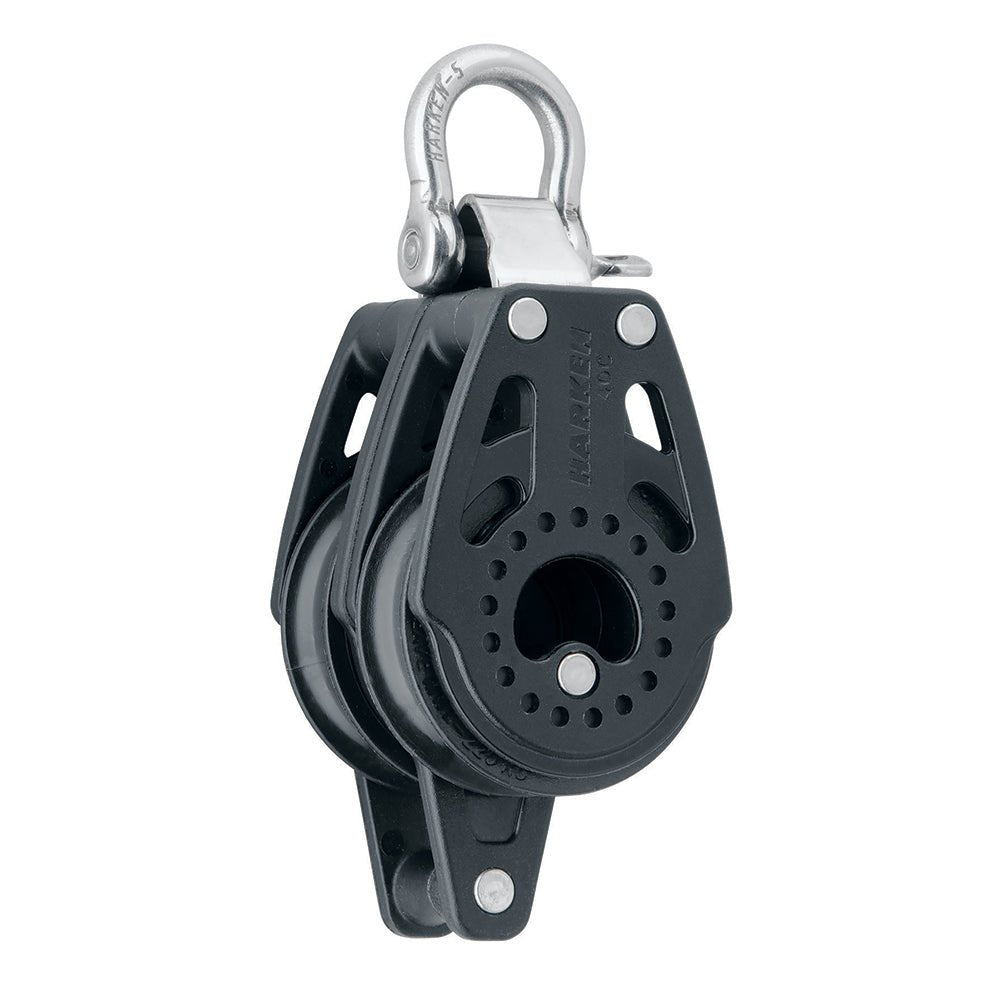 Harken 40mm Carbo Air Double Fixed Block w/Becket - Get Tight Gear