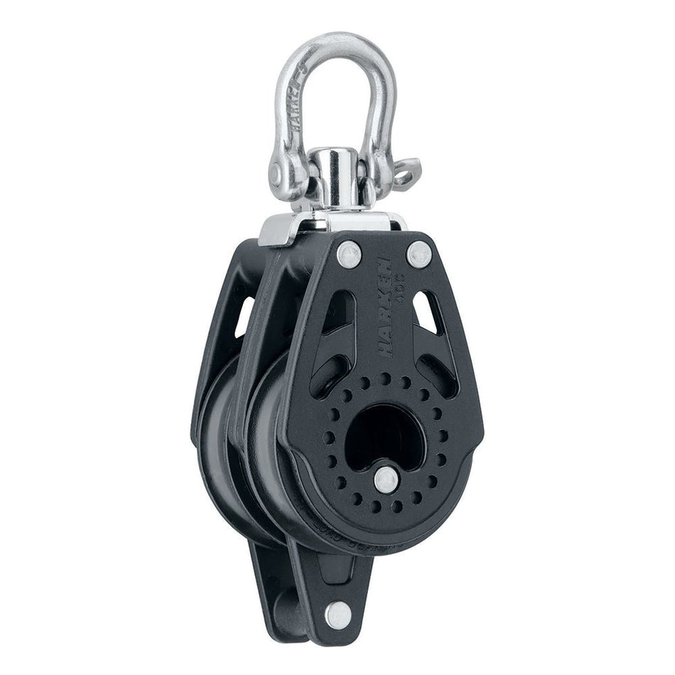 Harken 40mm Carbo Air Double Swivel Block w/Becket - Get Tight Gear