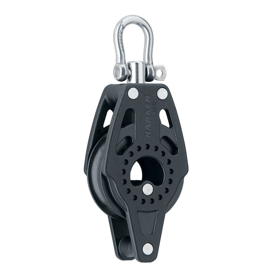 Harken 40mm Carbo Block Single w/Swivel & Bracket - Get Tight Gear