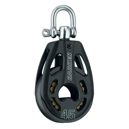 Harken 45mm Aluminum Black Magic Air Block w/Swivel - Get Tight Gear