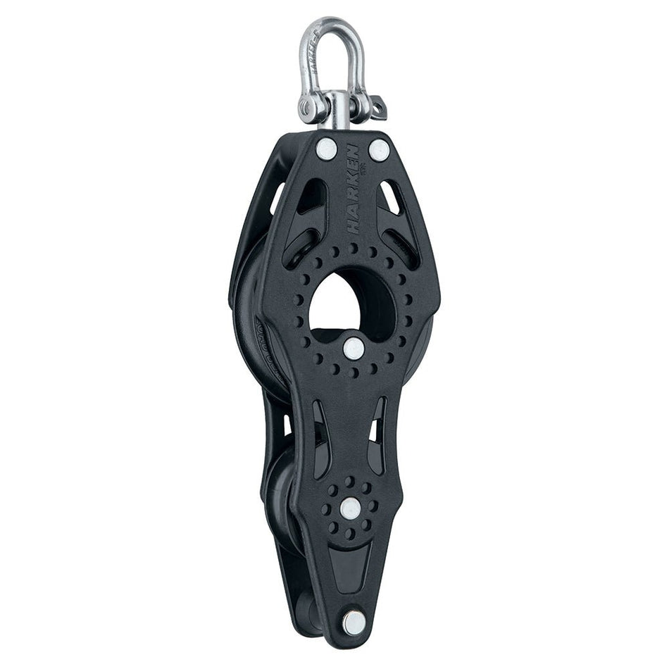 Harken 57mm Carbo Air Fiddle Block w/Swivel & Becket - Get Tight Gear