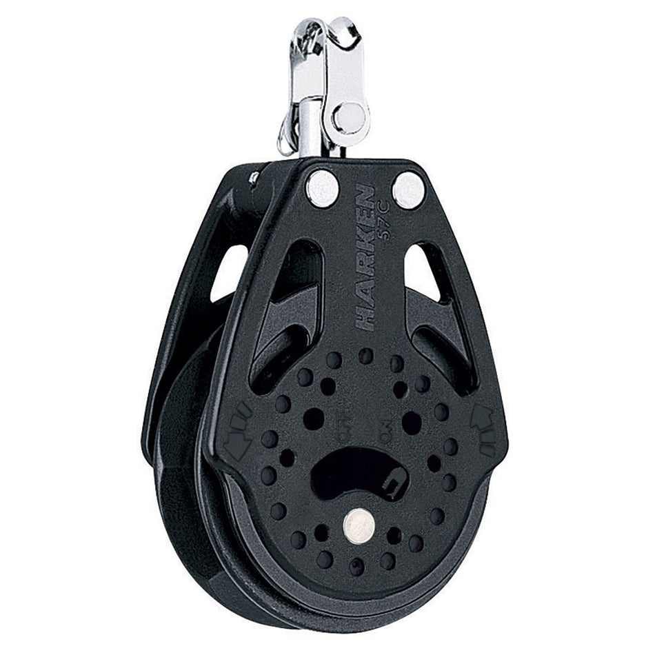 Harken 57mm Carbo Single Ratchet Block w/Swivel - Get Tight Gear