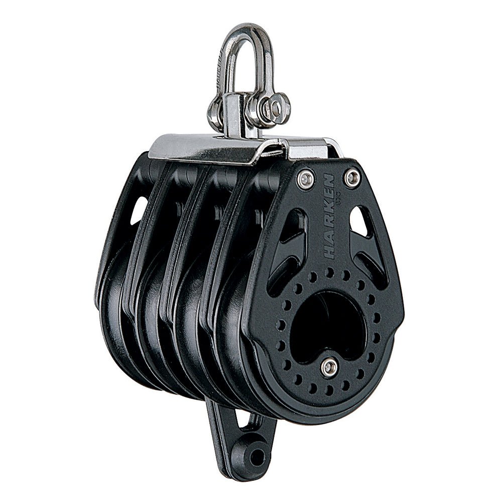 Harken 57mm Quad Block Swivel, Center Becket - Get Tight Gear