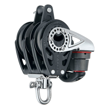Harken 57mm Triple Carbo Block - Swivel, Becket, Cam Cleat - Get Tight Gear