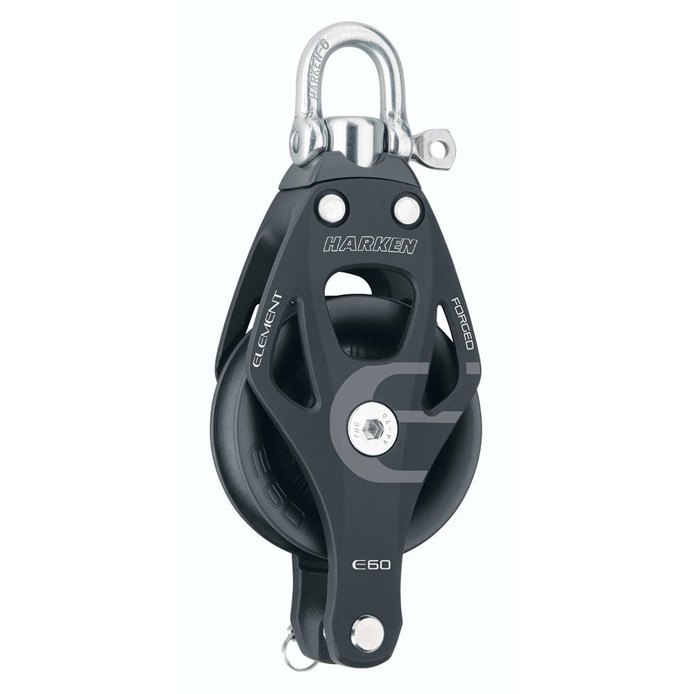 Harken 60mm Single Aluminum Element Block w/Swivel & Becket - Get Tight Gear