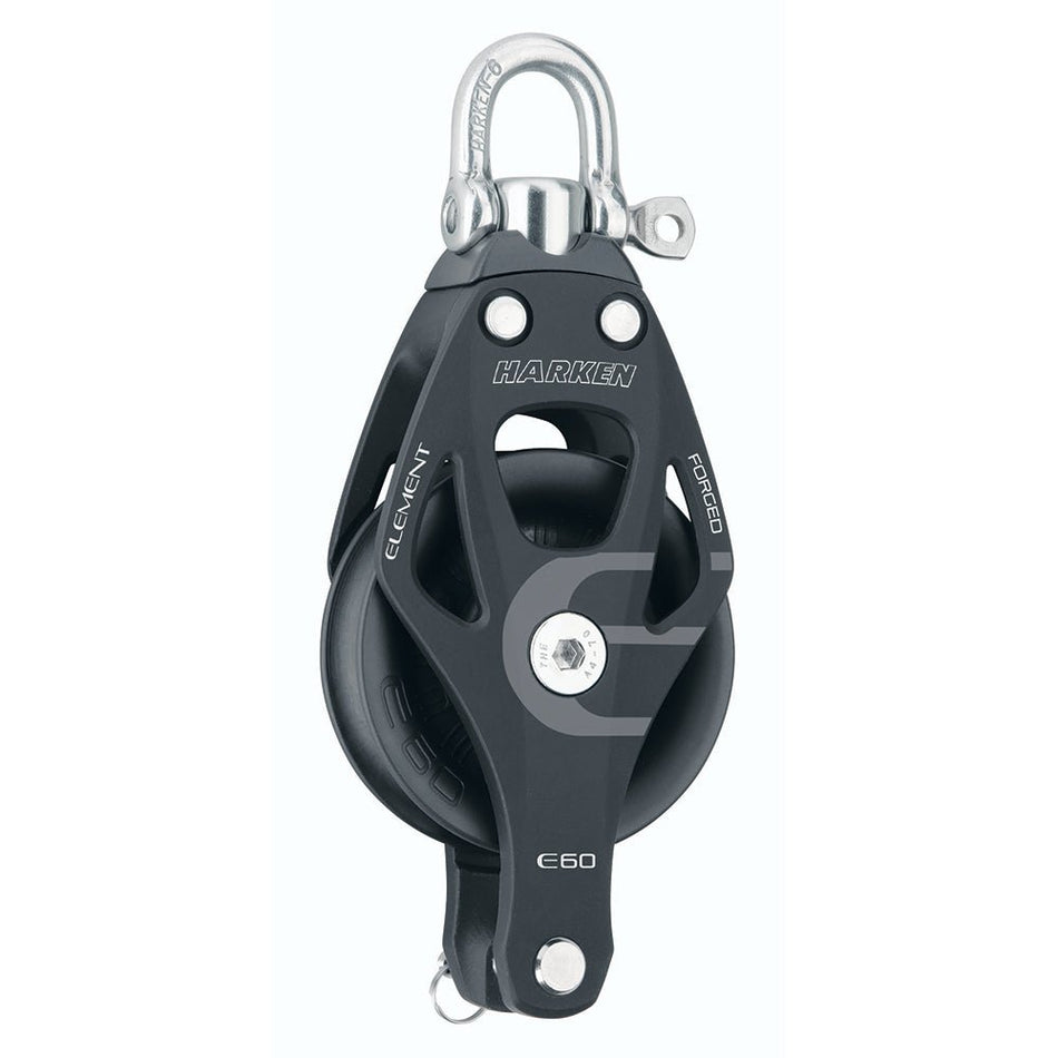 Harken 60mm Single Aluminum Element Block w/Swivel & Becket - Get Tight Gear