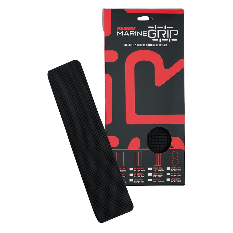 Harken Marine Grip Tape - 3 x 12" - Black - 8 Pieces - Get Tight Gear