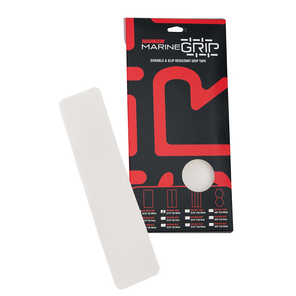 Harken Marine Grip Tape - 3 x 12" - Translucent White - 8 Pieces - Get Tight Gear