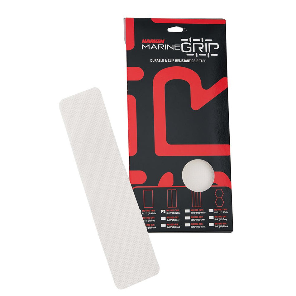 Harken Marine Grip Tape - 3 x 12" - Translucent White - 8 Pieces - Get Tight Gear