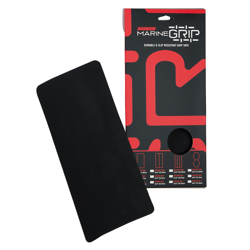 Harken Marine Grip Tape - 6 x 12" - Black - 6 Pieces - Get Tight Gear