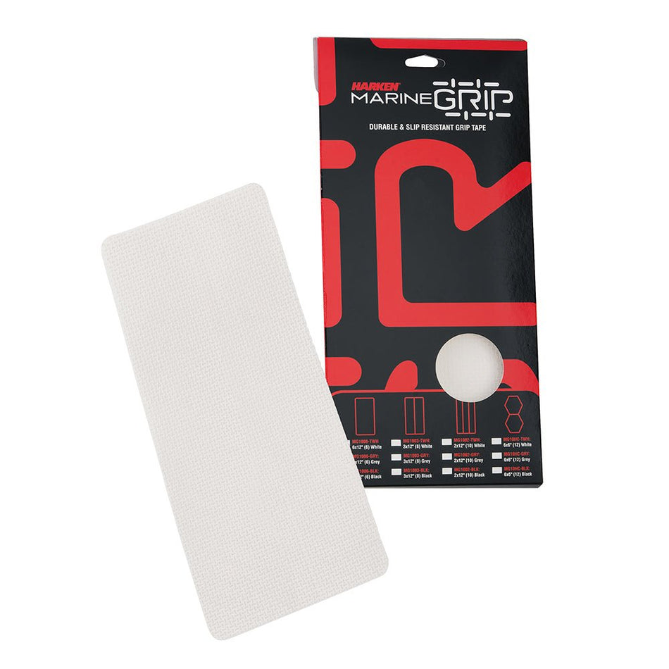 Harken Marine Grip Tape - 6 x 12" - Translucent White - 6 Pieces - Get Tight Gear