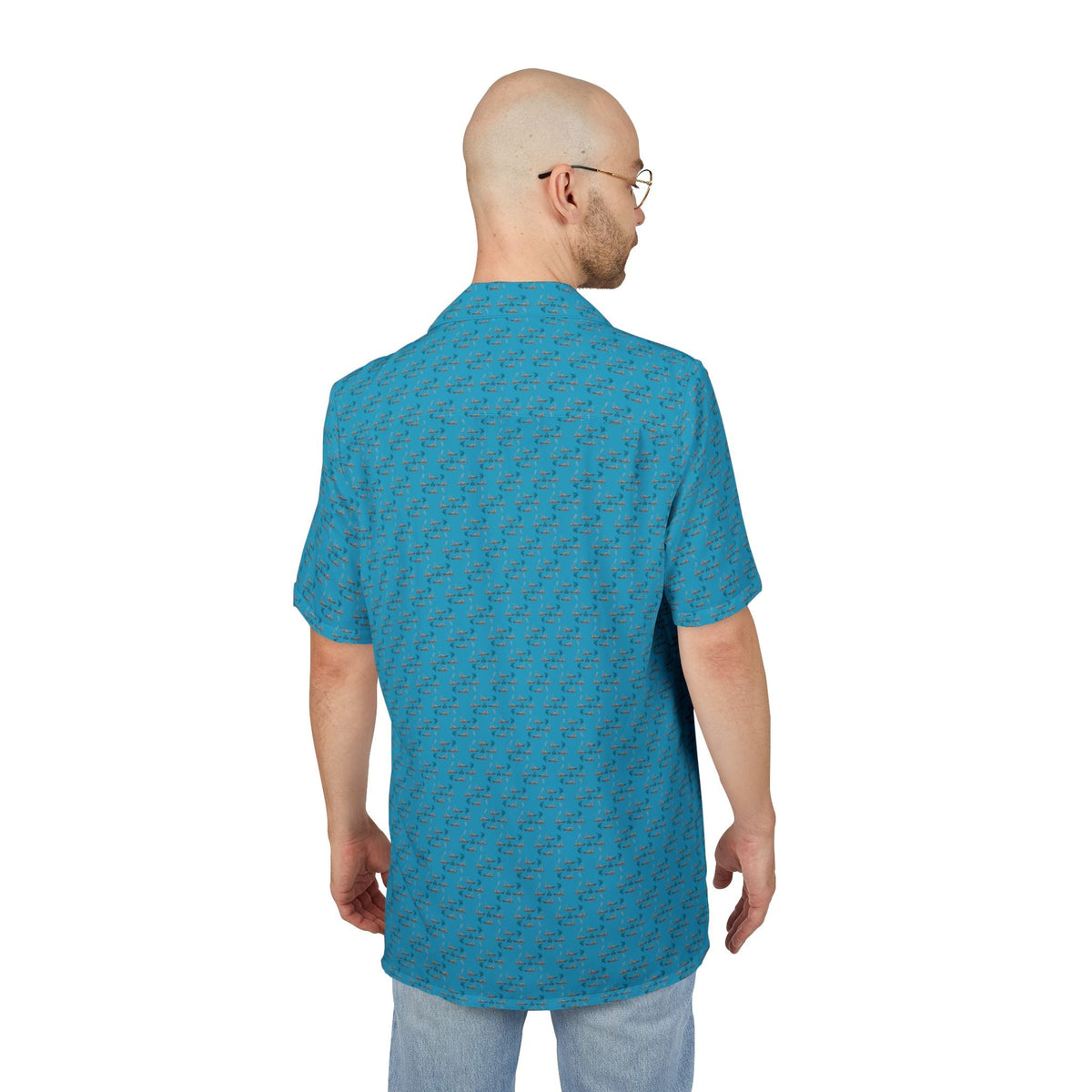 Hawaiian Fishing Shirt - Sportfish Design - Get Tight Gear