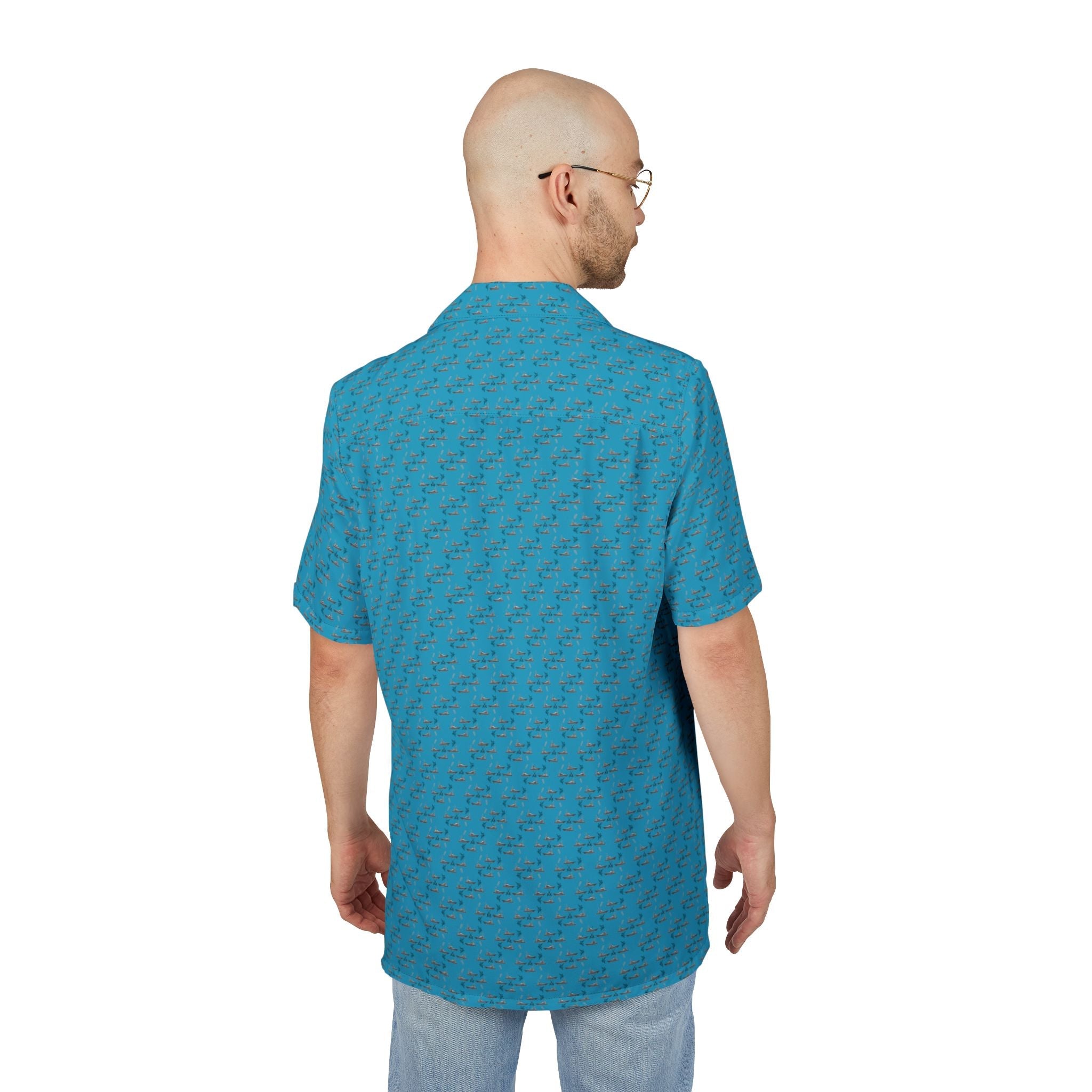 Hawaiian Fishing Shirt - Sportfish Design - Get Tight Gear