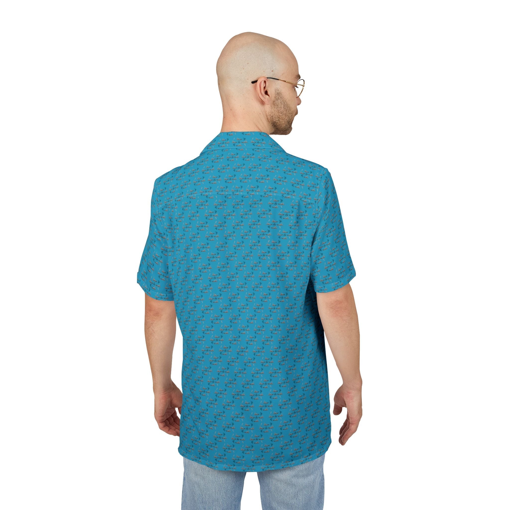 Hawaiian Fishing Shirt - Sportfish Design - Get Tight Gear