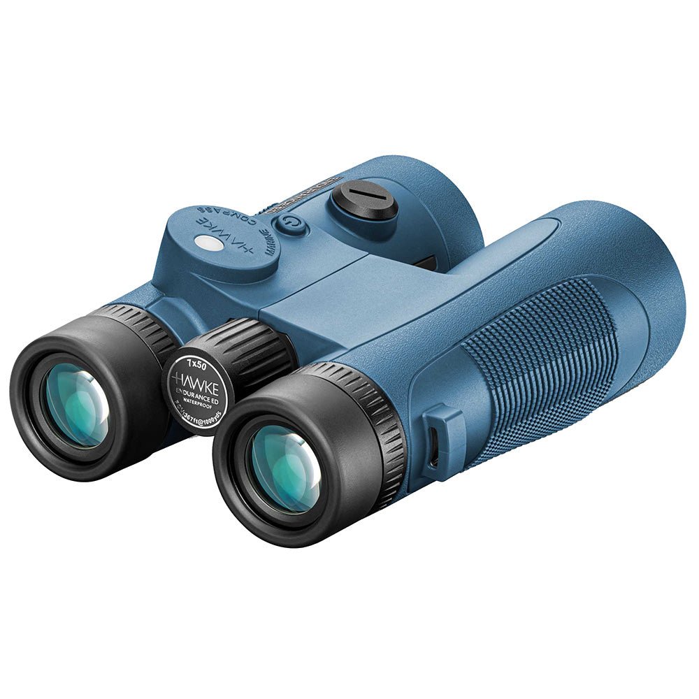 Hawke Optics Endurance ED Marine Binoculars 7x50 - Blue w/Compass - Get Tight Gear