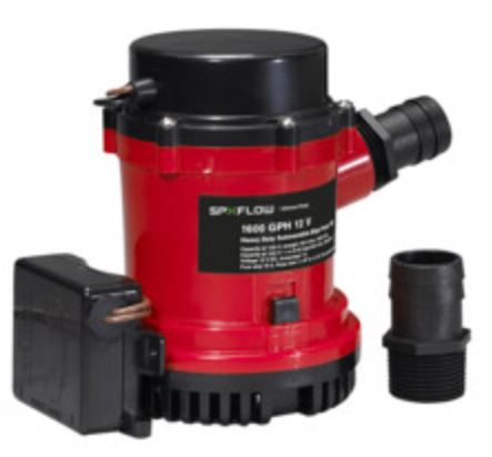 HD BIL PMP 1600 GPH W/ULT. SWIT 12V - Get Tight Gear