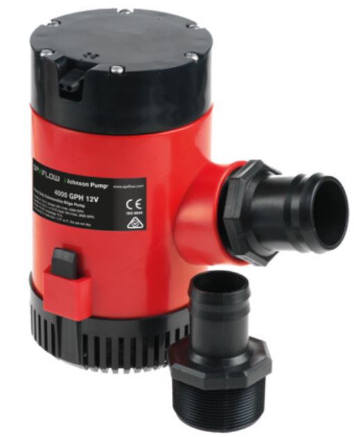 HD BILGE PUMP 4000GPH 12V NO SWITCH - Get Tight Gear