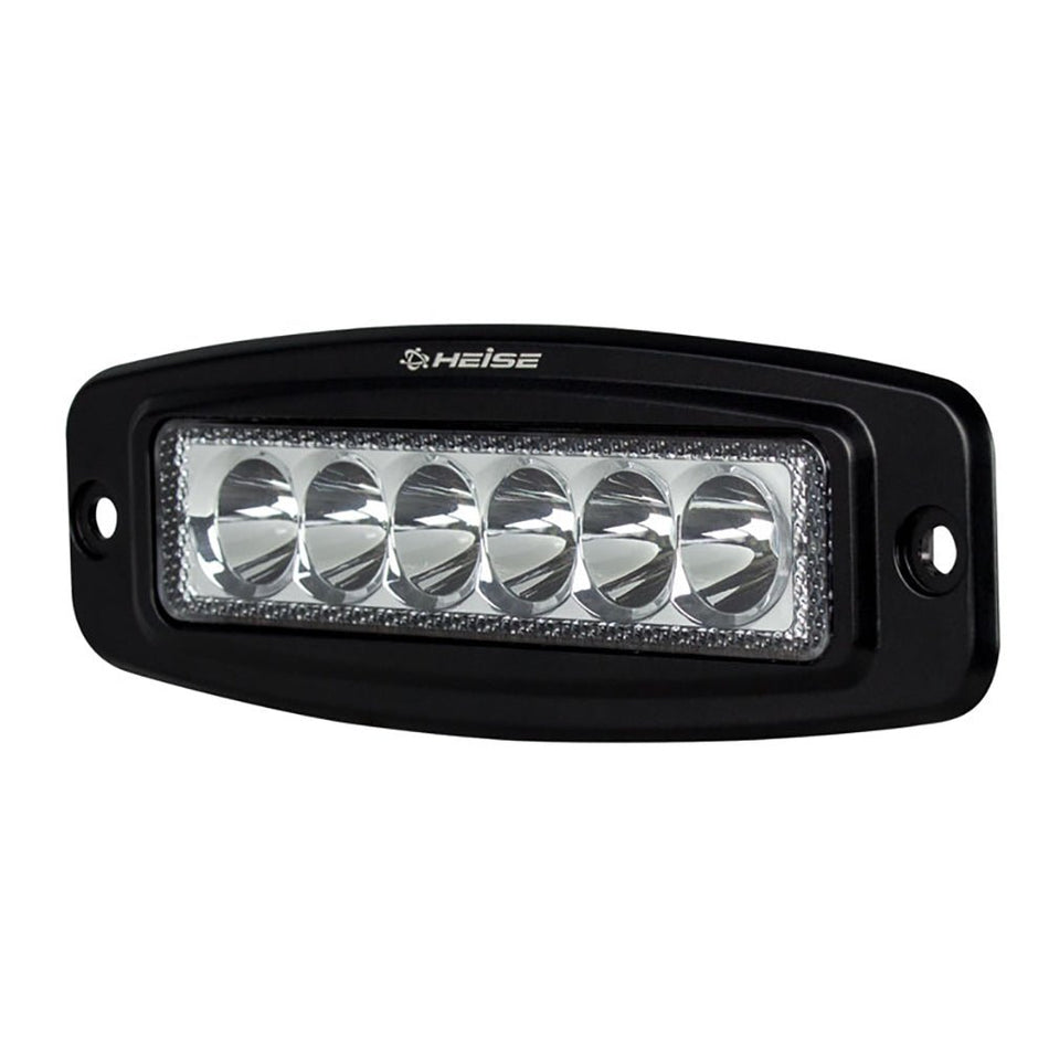 HEISE 6 LED Single Row Driving Light - Flush Mount - Get Tight Gear