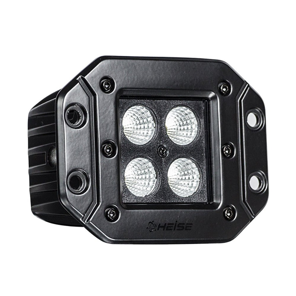 HEISE Blackout LED Cube Light - Flush Mount - 3" - Get Tight Gear